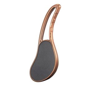 Portable Exfoliating Foot Grinder Heel Foot Rub (Color: Golden, Options: Frosted)