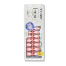 SheSlay Ombre Trio Flex | Pre-Colored Press-On Nail Extensions (Color: Ombre-Peach Blush, Nail shape: Oval)