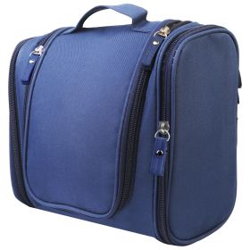 Travel Makeup Bags Portable Cosmetics Organizer Bag w/Hang Hook Handstrap Waterproof Toiletry Wash Bag for Women (Option: HangingCosmeticOrganizerBlueGPCT1294)